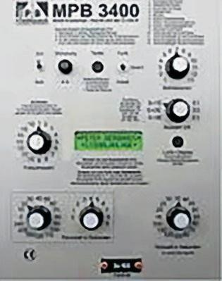 MPB 3400 controller panel
