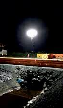 Powermoon lighting at night roadworks